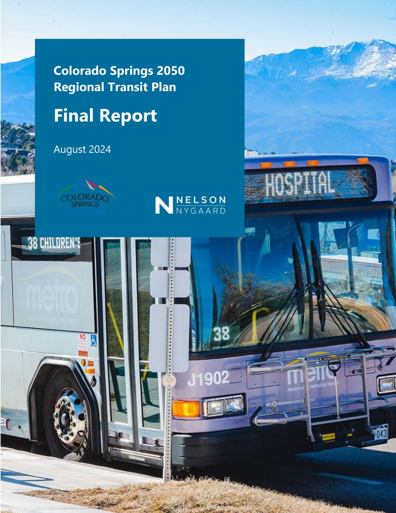 Cover of the 2050 Regional Transit Plan