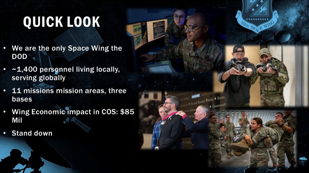 A slide overview of the 310th Space Wing.